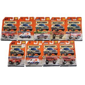 Matchbox Ford Truck SUV 4x4 Bronco II Transit Van F-150  Diecast Cars Lot MOC